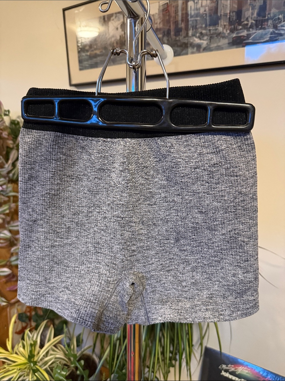 Free People Women's Grey Heather Bike Shorts